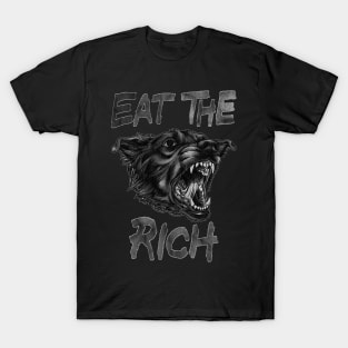 EAT THE RICH B&W T-Shirt